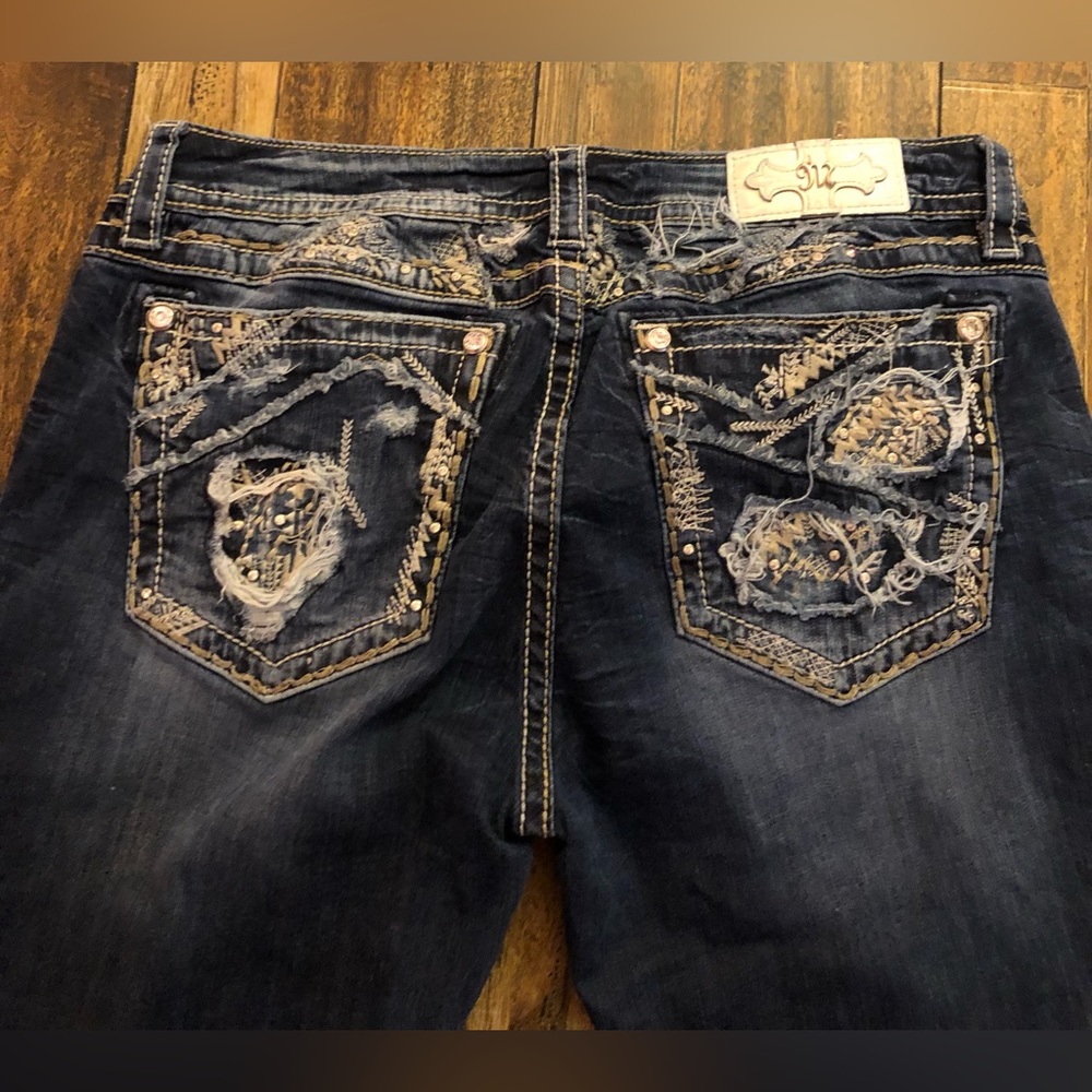 Miss me jeans, size 34, blue skinny jeans